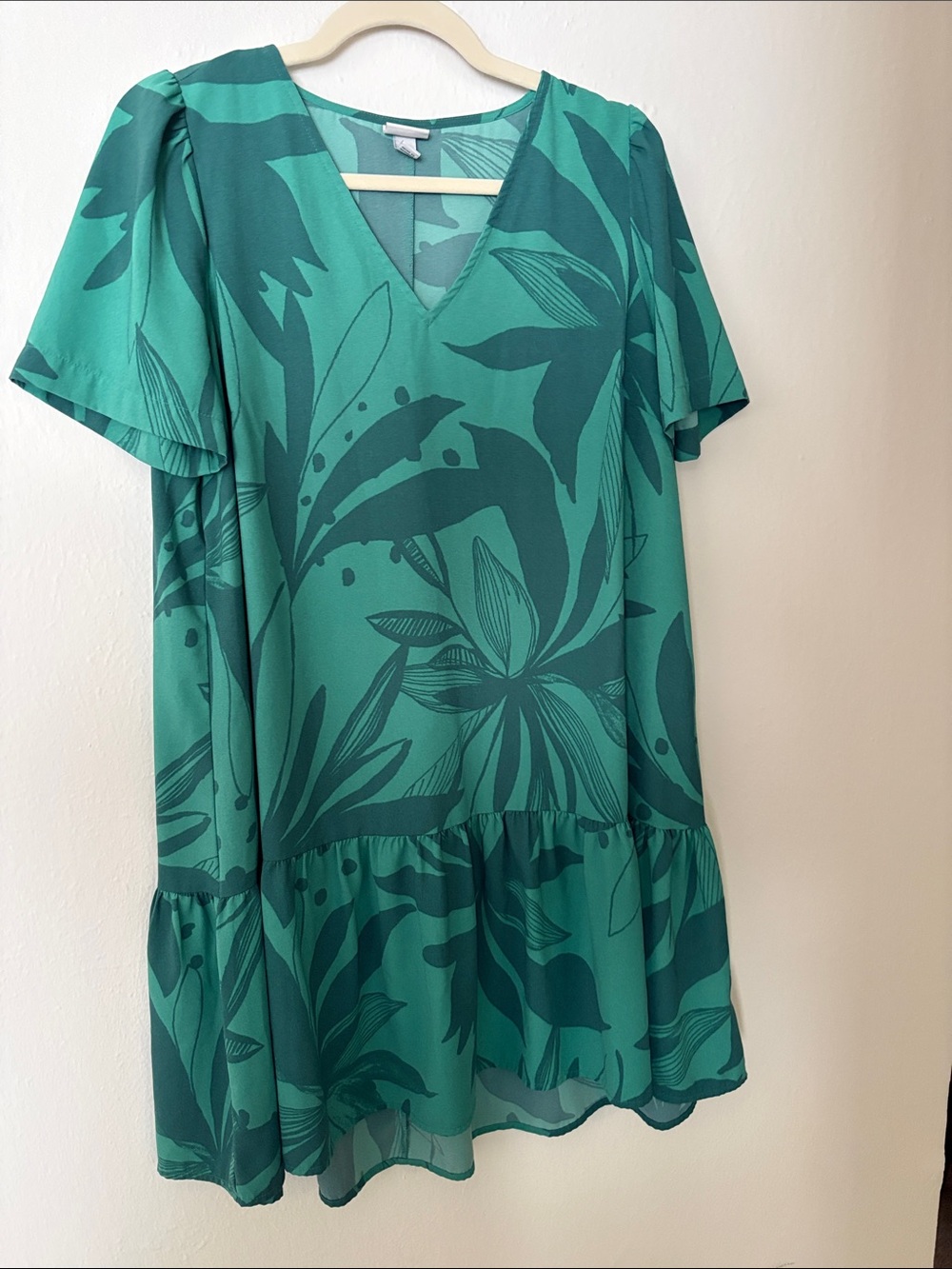 a new day Teal Green Printed Dress